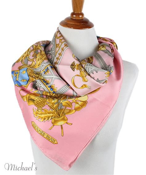 hermes scarf pink orange white fake